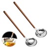 Kasanidika Soup Ladle, Set of 2, Slotted Ladle, Lightweight, Durable,