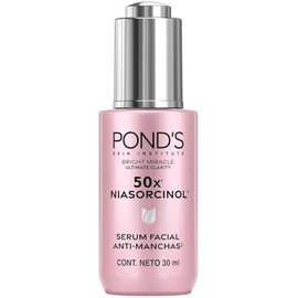 POND'S. Sérum Facial 50x Bright Miracle con Niasorcinol Anti-manchas, 30g + Crema Facial Antimanchas Día Bright Miracle Ultimate Clarity con Niasorcinol y FPS30, 50g