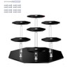 DACUAN Display Stand, 7 Tiers Non-slip Clear Risers for Display,