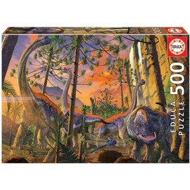 Educa Vincent HIE Dinosaurios Curiosos. Puzzle de 500 Piezas. Ref. 19001, Multicolor