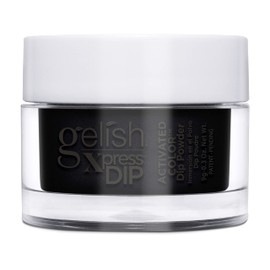 Gelish Xpress Powder Dip Collection (Black Shadow) Black Nail Dip Powder, Black Nail Powder, Dip Powder Colors, 0.3 ounce