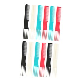 Minkissy 12pcs Double-sided Fade Comb for Hair Styling Smooth Detangle Hair Cutting Tool