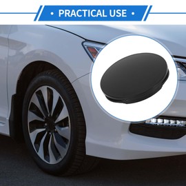 VekAuto 4Pcs Car Wheel Hub Center Caps, 55mm 2.17"OD Universal for Car Durable ABS Plastic Black Front and Rear Wheels