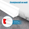YESSZ Flexible Molding Trim,White Self Adhesive Wall Trim Mini Peel