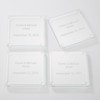 THINGS REMEMBERED Engraved Couple's Glass Coaster Set (Free Customization)