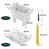Nishihaya Honda Auto Light Sensor Cover, Flat Type, Universal, Translucent,