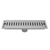 12 Inch Rectangular Linear Shower Drain 304 Stainless Steel Rustproof