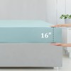 PiccoCasa Bamboo Fitted Sheet, Viscose from Bamboo Soft Silky Breathable