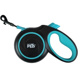 Fancy Pets Correa Retráctil para Perro Spiro, 5 m, hasta 30 kg, con Botón de Seguridad, Color Negro