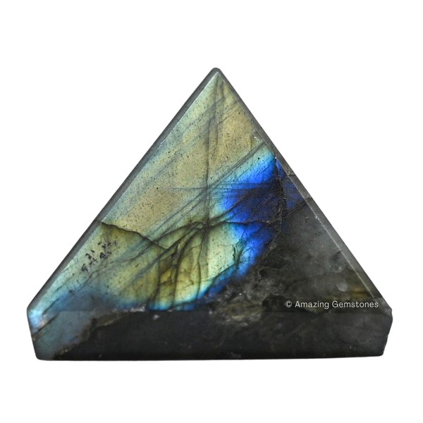 Labradorite Pyramid Crystal Healing Stones - 1" Great Pyramid Figurine