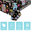 LLMSIX 2 Pcs 90s Party Tablecloth Large 90s Hip Hop