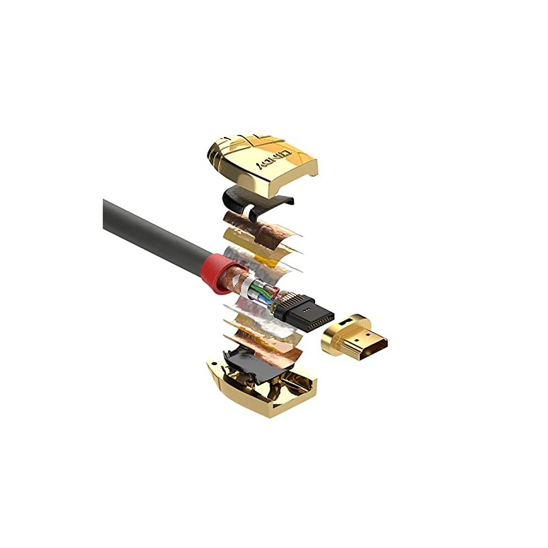 LINDY 37864 5 m High Speed HDMI Cable, Gold Line