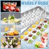 FwQoFvk Stainless Steel Round Ball Ice Maker, Rust Resistant Metal