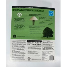 GE 13-Watt Energy Smart Fluorescent Light Bulbs, 8 Pack, 60 Watt Replacement