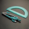 Mr. Pen - Juego de compás y transportador, compás matemático