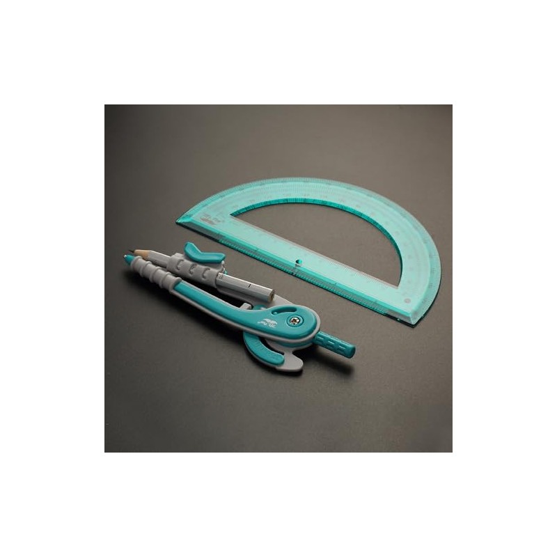 Mr. Pen - Juego de compás y transportador, compás matemático