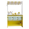 Teamson Kids Wooden Lemonade Stand for Toddlers, Pretend Play Grocery