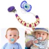 4Pcs Pacifier Adapter Rings Transparent Silicone Rings for Pacifier Clip