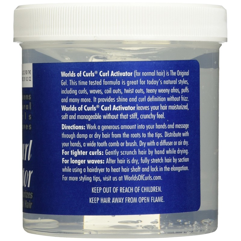 Worlds Of Curls, Curl Activator Regular Gel, 16.2 Ounce