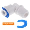 uxcell 100Pcs 1/4 Inch Locking Clip for RO Water Filtration