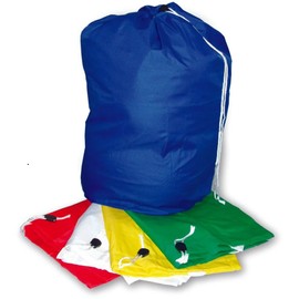 INCO-CARE Durable Laundry Bag with Drawstring and Carry Handle, Heavy Duty Reusable, Colour-Coded, Machine Washable 95°C, Blue (Pack of 2)