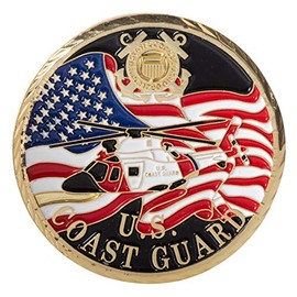 United States Coast Guard HH-6 Helicopter Challenge Coin