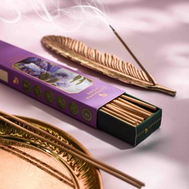 Samskara Premium Lavender Incense Sticks - Natural Hand-Rolled Aromatic Fragrance - Long-Lasting & Relaxing Scent - 50pcs/Pack for Meditation, Yoga, and Relaxation