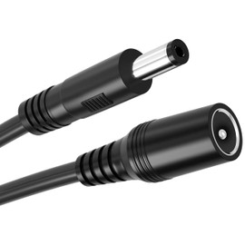 SHANFEILU DC Power Extension Cable 5.5mm x 2.1mm Male to 5.5mm x 2.1mm Female Connector 12V DC 5521 Male to Female 22AWG Adapter for Laptop Solar Camera Router LED Projector 30cm/11.81inch 2pcs