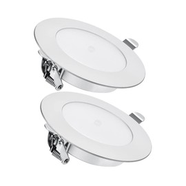 acegoo 2 x 12 V Recessed Spotlights LED Motorhome Boat Spot with On/Off Dimmer Switch & Blue Night Light Flat Recessed Light 3 W 285 lm Dimmable Recessed Spot for Caravans Campers Kitchen Furniture