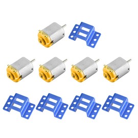 uxcell 130/180 DC Motor 3V 22000RPM, Motor Mounting Bracket Holder 5 Set for DIY