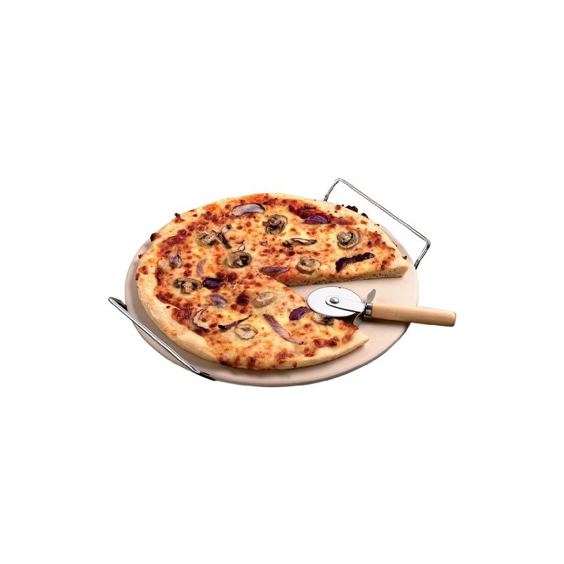 KitchenWorthy 13" Pizza Stone Set
