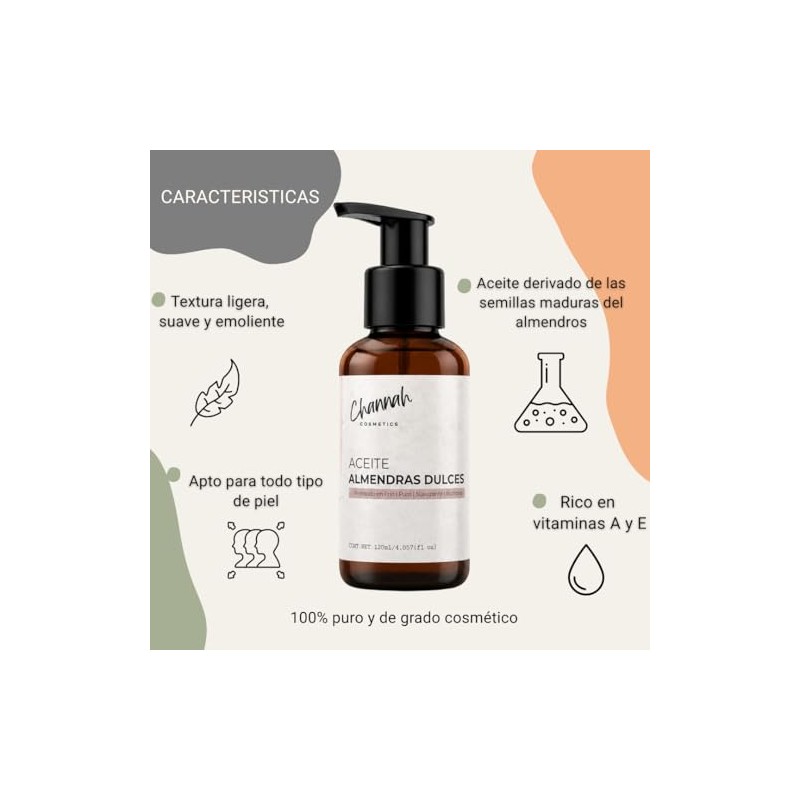Aceite de Almendras Dulces 120 ml Sweet Almond Oil for