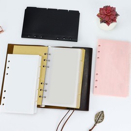 Operitacx 1 Satz Binder-Bargeldbrief Taschen Registerreiter zum Unterteilen sperren aufbewahrungssack storage pockets schnellhefter Nachfüllbeutel Binder-Beutel mit losen Blättern pp Black