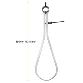 sourcing map Spring Joint Caliper 12 inch / 300mm Steel Adjustable Spring Outside Caliper with Solid Nut for Wood Turning Lathe Work