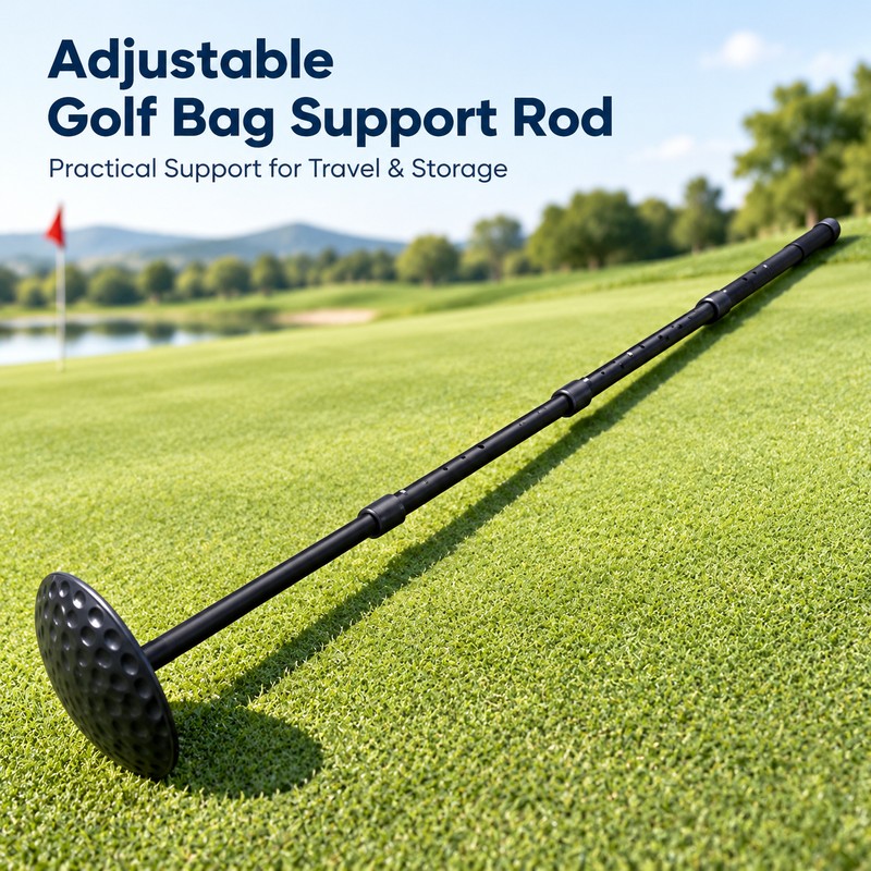 Golf Bag Support Rod for Travel and Storage – 4-Section