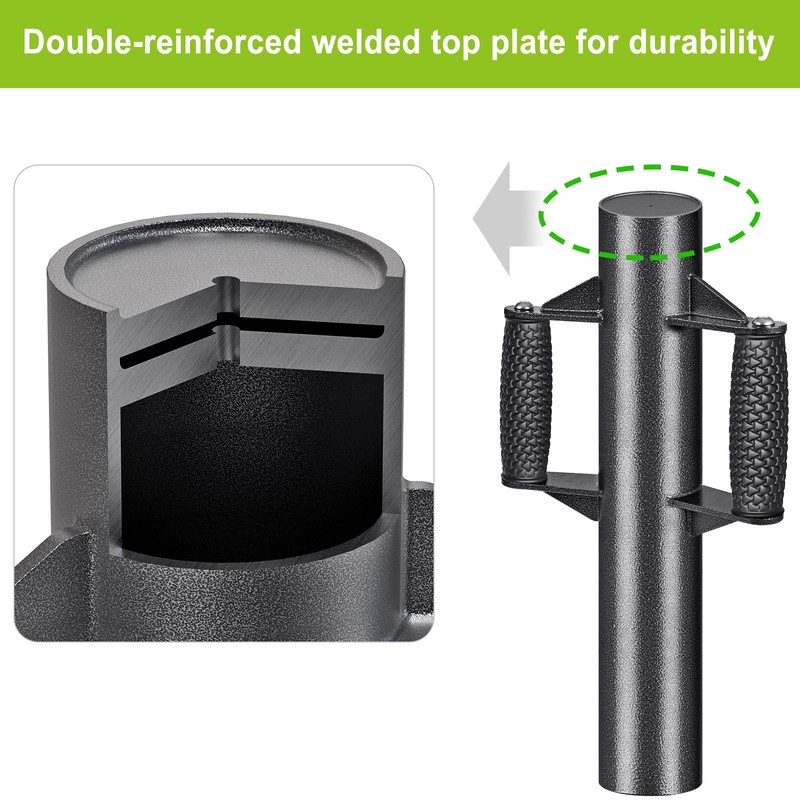 Insaga Enhanced T-Post Driver, Fence Post Driver with Non-Slip Ergonomic