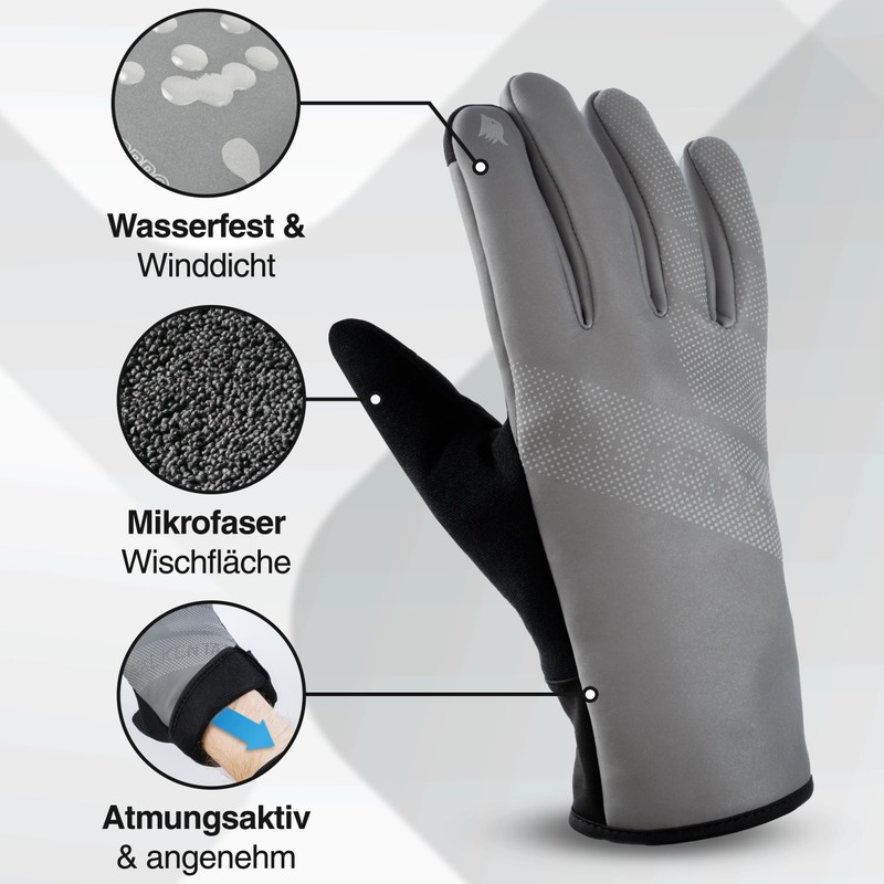 Valkental® GloRider V2 Windproof Cycling Gloves - Padded & Grippy