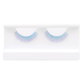 BERSHNOR Blue Colored Lashes Curly Wispy Blue Eyelashes 3D Volume Cute False Lashes Corlorful Fake Eyelashes