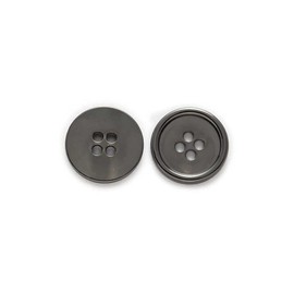 10 PCS Metal Buttons Suit Shirts Coats Sewing Round Retro 4-Hole Buttons for Clothes Decoration Handmaking (Gun Metal, 20mm)