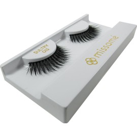 Missamé SULTRY Deluxe Beauty False Eyelashes Set Handmade with Premium Synthetic Fibers, Black, 1 Pair