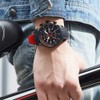 Reloj deportivo para hombre, militar, resistente al agua, multifunción, cronógrafo,