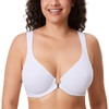 DELIMIRA Women's Front Closure Bras Posture Full Coverage Plus Size