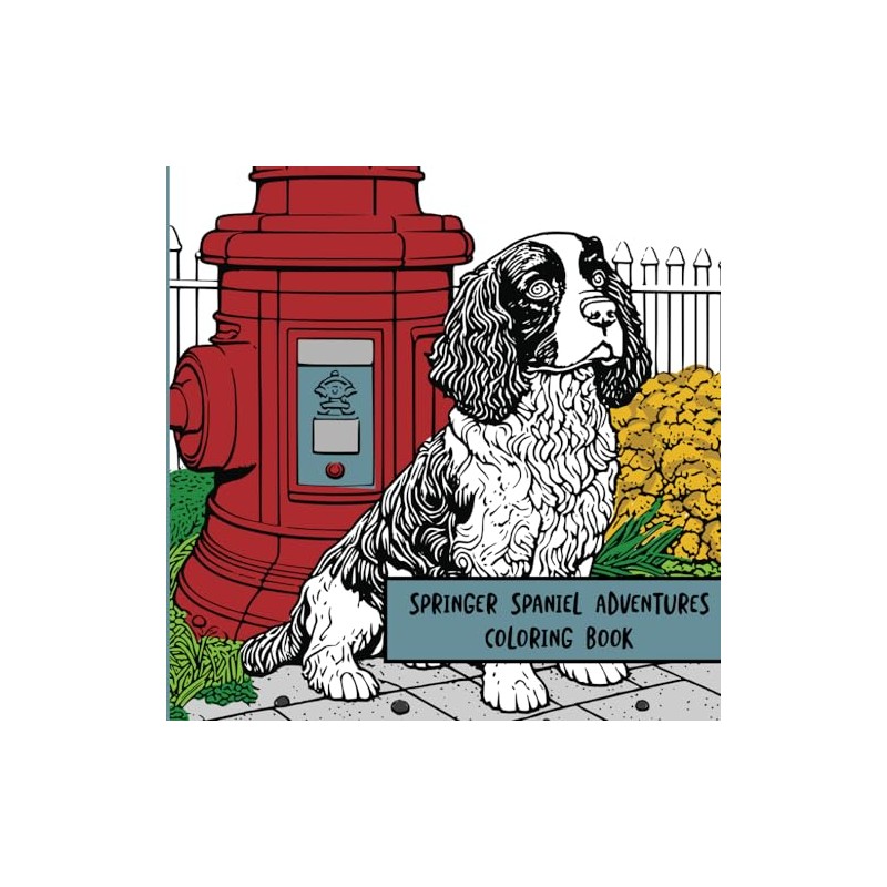 Springer Spaniel Adventures: Coloring Book