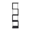 Coaster Home Furnishings Baxter 4-Shelf Bookcase Black Chrome