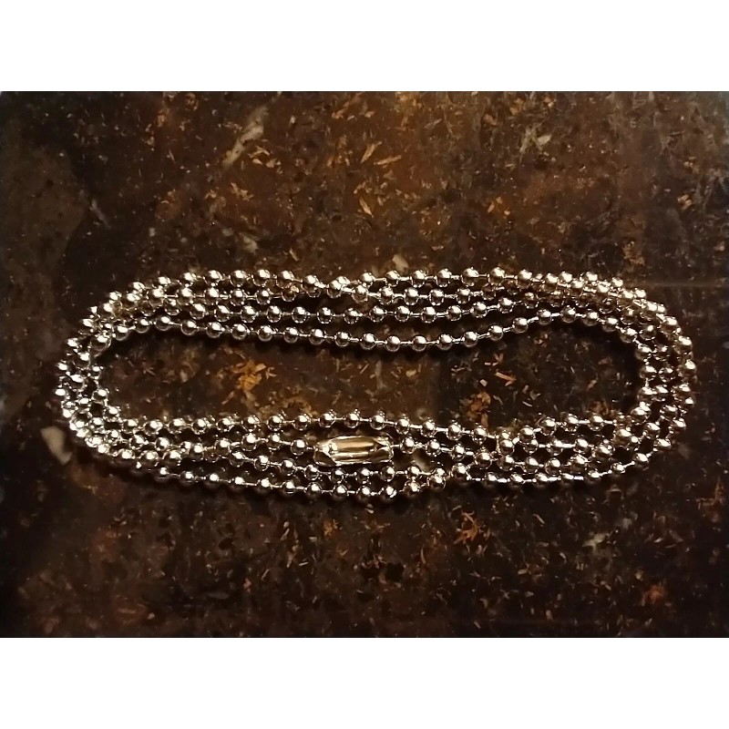 Silver Tone 24" Necklace Pull Chain