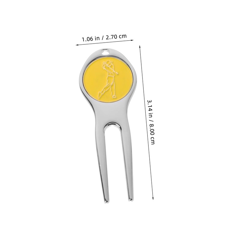 OHPHCALL 3pcs Golf Divot Repair Tool Marker Fork for Turf