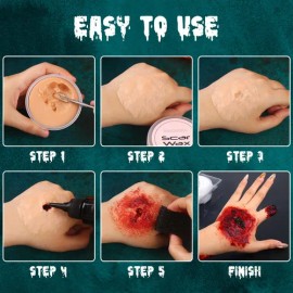 Bobisuka Kit Maquillaje De Efectos Especiales Halloween Sfx                                                                                           