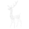 vidaXL Acrylic Reindeer Decoration with 140 LEDs- 4 ft Cold