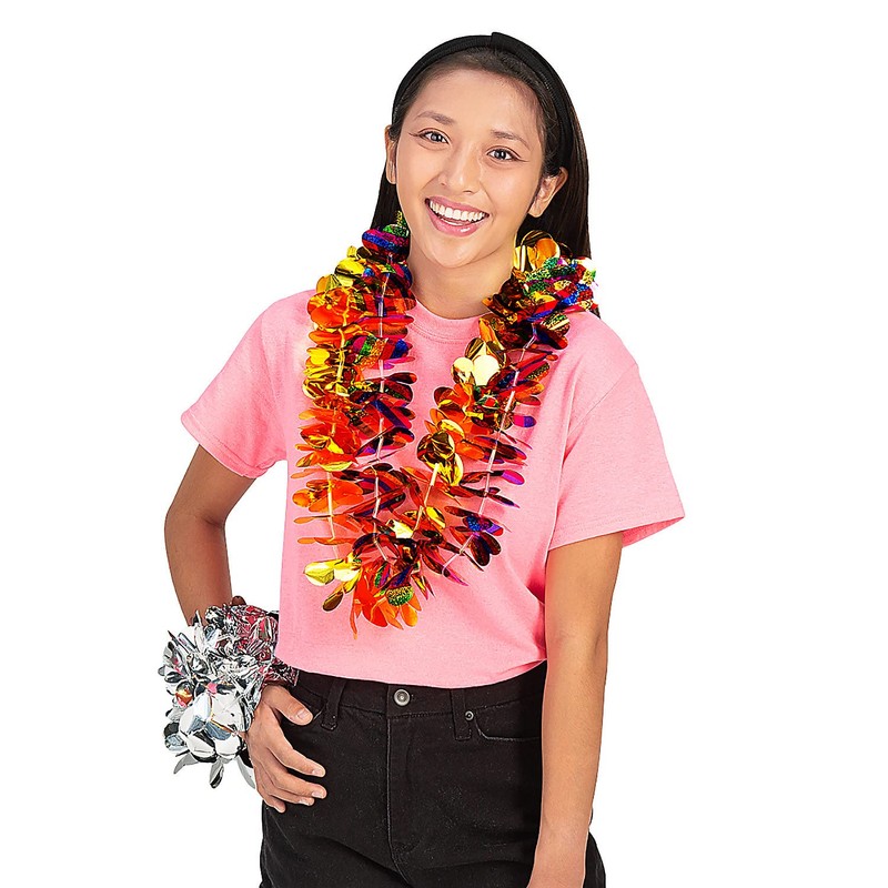 Fun Express Metallic Leis - 12 Pieces