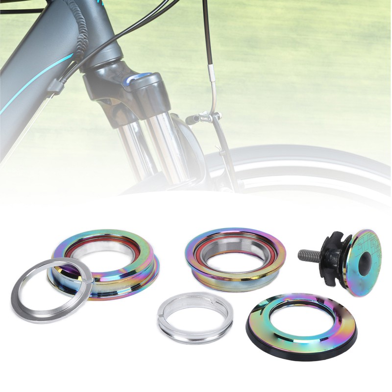 LeBycle Mountain Bike Headset Road Bicycle Double Bearing Headset 28.6x44‑50.6x30mm